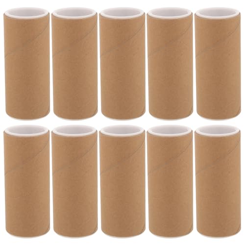 10 Tubos de papel caqui resistentes para proteger documentos y monedas en envíos 2