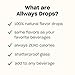 Allways Drops, Liquid Water Enhancer Drink Mix, Natural Flavor Drops, Sugar Free, Artificial Free, Sucralose Free, Dye Free, Makes 50 Drinks (Cream Soda)