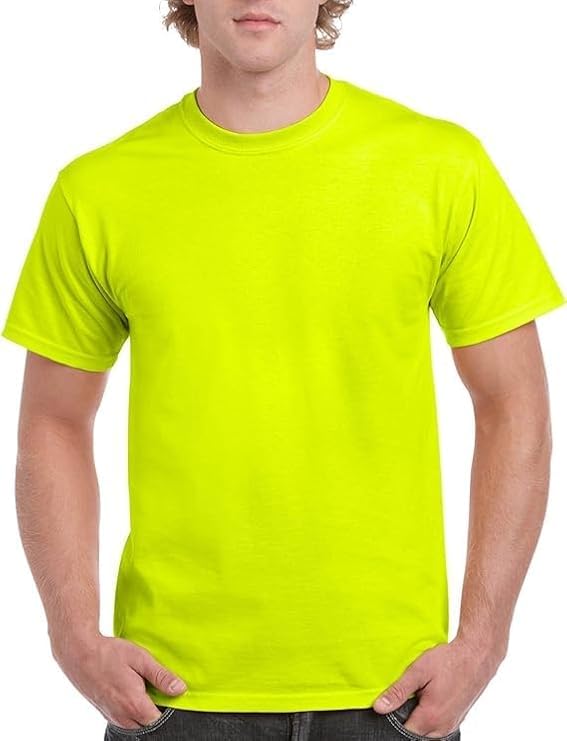 T-shirt en jersey Gildan homme XL encolure solide fini les cols détendus