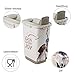 Rotho MyPet Cody Tierfutterbehälter 25l mit Deckel und Schüttvorrichtung, Kunststoff (PP) BPA-frei, anthrazit/weiss, 25l (33.0 x 25.0 x 46.3 cm)