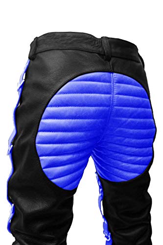 Mens Real Cow Leather Pants Heavy Duty Bondage Pants Jeans BLUF Gay Trouser2