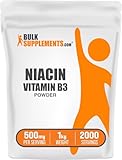 BulkSupplements.com Niacin Powder - Vitamin B3 Supplement, Niacin Flush - Gluten Free, 500mg per Serving, 1kg (2.2 lbs) (Pack of 1)