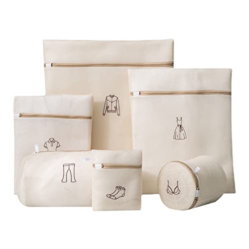 6 Pcs Set Di Sacchi Per Biancheria Borsa Il Bucato Lavaggio in Rete