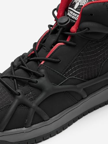 Image of The Souled Store Venom: Symbiote Men and Boys Black Lace Up High Top Sneakers