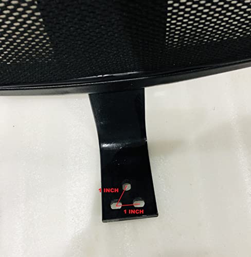 Image of GOYALSON Office Chair Back Part Visitor revolving Chair Spare Parts Accessories Chair net Back with nut Bolts and Key Easily fit to Every Chair (New Knetted Chair Back, Chair Parts)