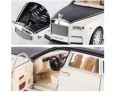 Image of 1 /24 Diecast Car Model Rolls-Royce (RYL-PNTM-,White)