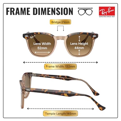 Image of Ray-Ban RB2298 HAWKEYE Square Shaped Sunglasses for Men & Women with Official RAYBAN Eyewear Kit