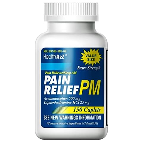 HealthA2Z® Extra Strength Pain Relief PM Caplets Cover