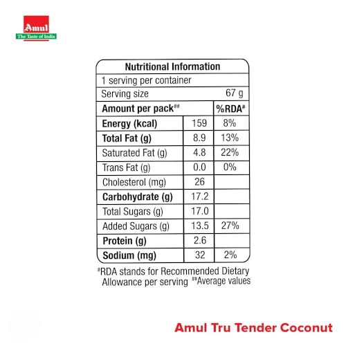 Image of Amul Tru Ice Cream Jumbo Cup Tender Coconut 125ml