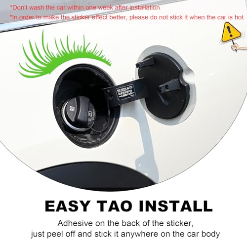 Image of KVAEY 2 PCS Car Headlight Eyelash Stickers, Cute Fake Eyelashes Decal for Bumper Auto Body Window, Waterproof Reflective PET Charming Eyelash Sticker Funny Decor for Car SUV Truck (Green)