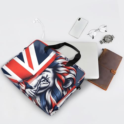 Funda Maletín para Portátil con Bandera Británica y León miniatura 7