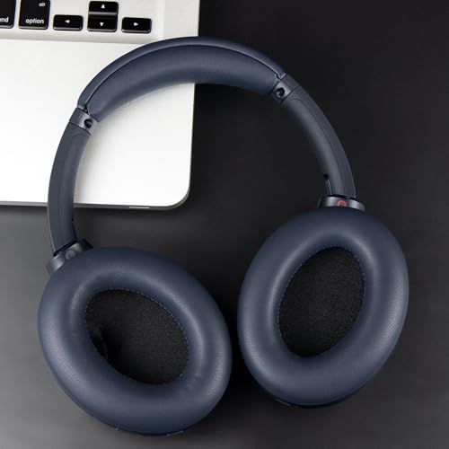 Image of SOULWIT Replacement Earpads for Sony WH-1000XM4 (WH1000XM4) Headphones, Ear Pads Cushions with Noise Isolation Foam, Added Thickness, Without Affecting Sensor - Blue