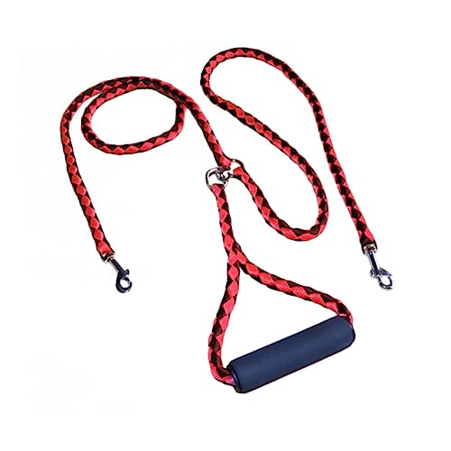 Balacoo Dual Double Dog Leash Comfort Grip Handle Use for Small/Medium Dogs Random Color