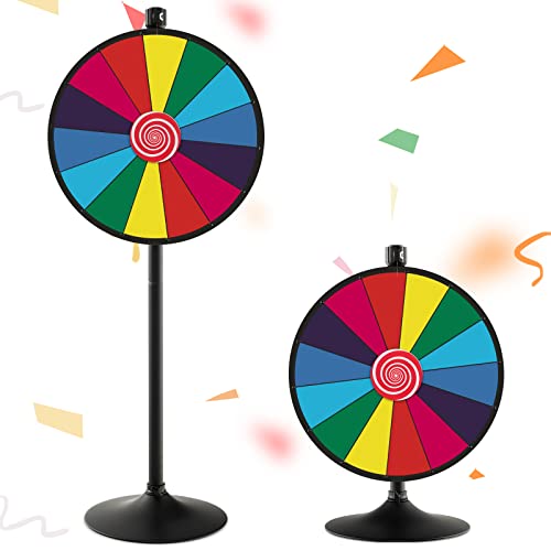 【Design Personalizzabile e Riutilizzabile】La superficie è dotata di 12 sezioni colorate dove puoi scrivere o disegnare con il pennarello incluso. Inoltre, la superficie è anche molto facile da cancellare con il nostro cancellino. La ruota può essere infatti riutilizzata per tante volte.