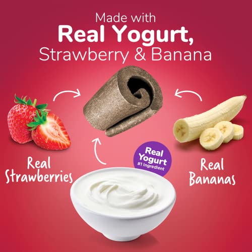 Fruitables Real Yogurt Treats – Roll-Up Dog Treats – Strawberry & Banana Flavor – Natural Ingredients – 12 Ounces #TOP2