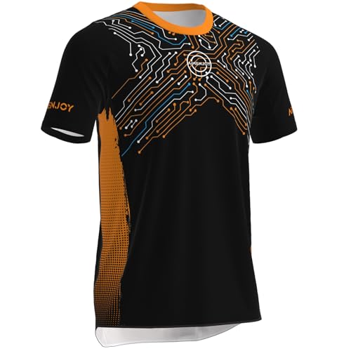 Maillots De Cyclisme Homme,Maillot VTT Homme,Maillot De Cyclisme pour Hommes À Manches Courtes,Evacuation De L'humidité, Convient Au Cyclisme Et À d'autres Sports De Plein Air (Color-18,TTG)