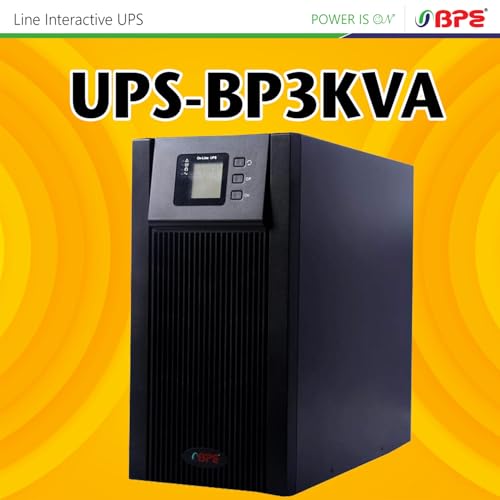 Image of BPE UPS MF1103B8 3 kVA Power Backup & Protection | 8 Batteries (7 Ah Each) | Advanced LCD Display | Automatic Voltage Regulation (AVR) | Overload & Short Circuit Protection