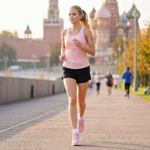 Image of Padgene Womens Sneakers Lightweight Tennis Walking Shoes Sports Running Shoes for Woman Mesh Breathable Gym Fashion Sneakers Athletic Comfortable Casual