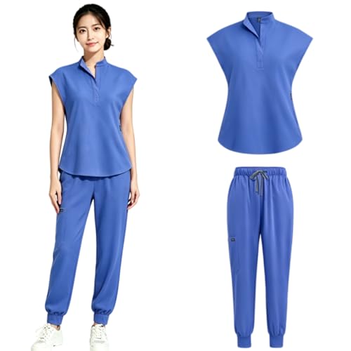 [DURASIKO] �X�N���u ��� �㉺�Z�b�g �z������ �����h�~ �Ō� �j�����p ���� �h�L ���[�N�E�F�A �i�[�X���j�t�H�[�� �􂦂�