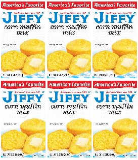 Corn Muffin Mix bakes into a delicious muffin or sweet cornbread (Pack Of 6 Boxes) 8.5 oz