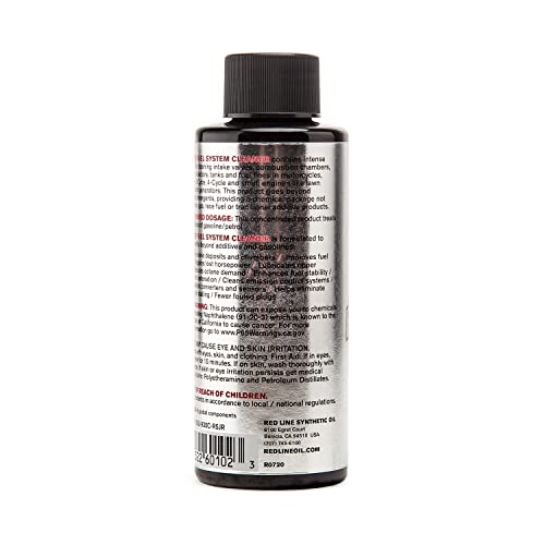 Image of Red Line 60102 SI-1 Complete Fuel System Cleaner, Cleans and Prevents Corrosion in Fuel Systems, Cleans Injectors, Carburetors, Valve and Combustion Chamber Deposits - (1 Pack - 4 oz)