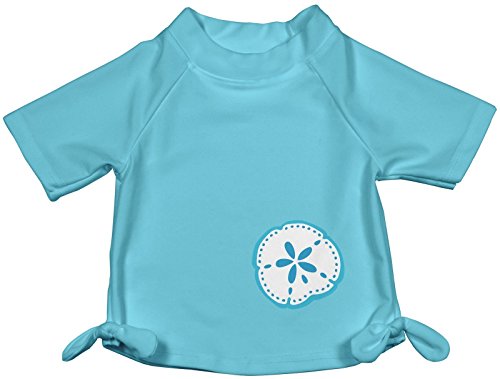 i play Baby Girls' Tie Rashguard (Baby) - Aqua - X-Large (24 Months)