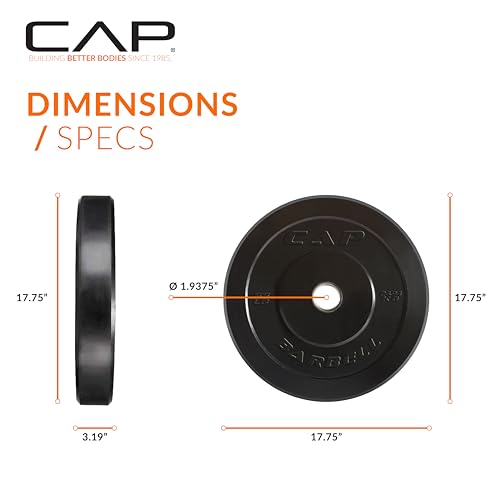 Image of CAP Barbell Rubber Olympic Bumper Plate | Multiple Options /Colors