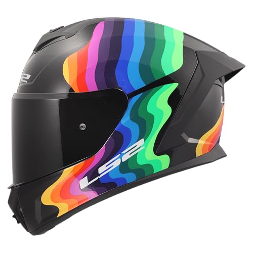 Casque moto intégral LS2 Rapid III Flow noir taille S écran anti-rayures