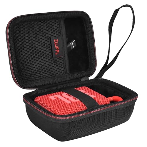 Hard Carrying Shell Case, Portable Waterproof Travel Case for JBL Go 3, Go 4 Portable Speaker - Black