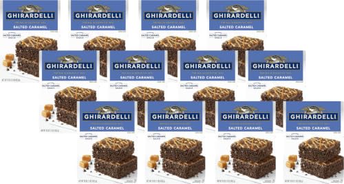 Image of Ghirardelli Premium Brownie Mix Salted Caramel, 16 OZ (Pack of 12)