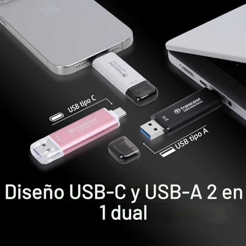 Transcend ESD310C 128GB SSD portatil negro duplica tu almacenamiento 3