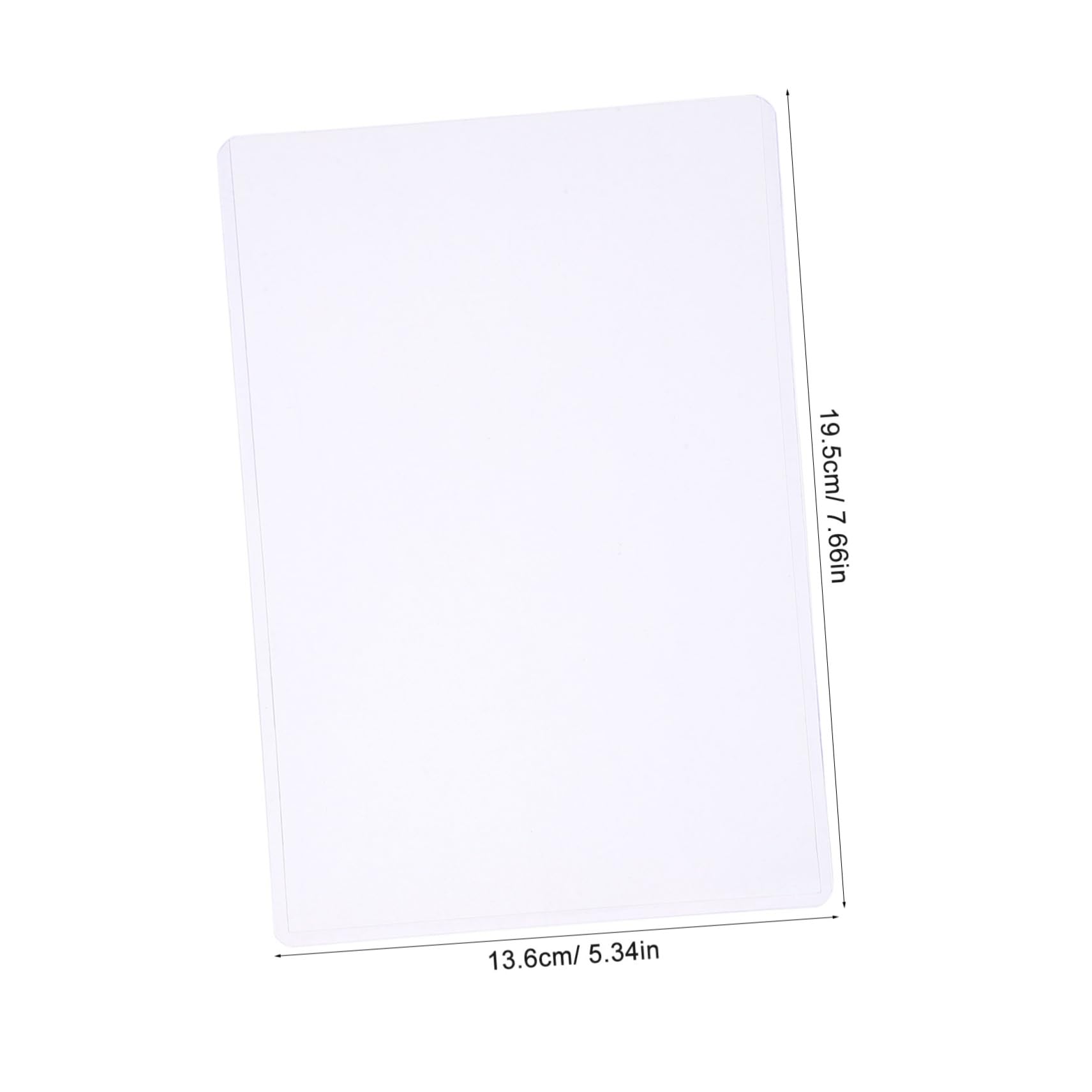 Operitacx 30 Stück Transparente Kunststoff Klarsichthüllen im B6 Format Leichte und Flexible Postkartenhüllen für Fotos und Karten für Büros und Ausstellungen