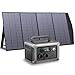 ALLPOWERS Solargenerator R600 mit 200W Solarpanel SP033, 299Wh LiFePO4 Tragbare Powerstation, 600W AC/100W USB-C Ausgang, 1 Std. Schnellladung für Outdoor, Off-Grid, RV, Notfall
