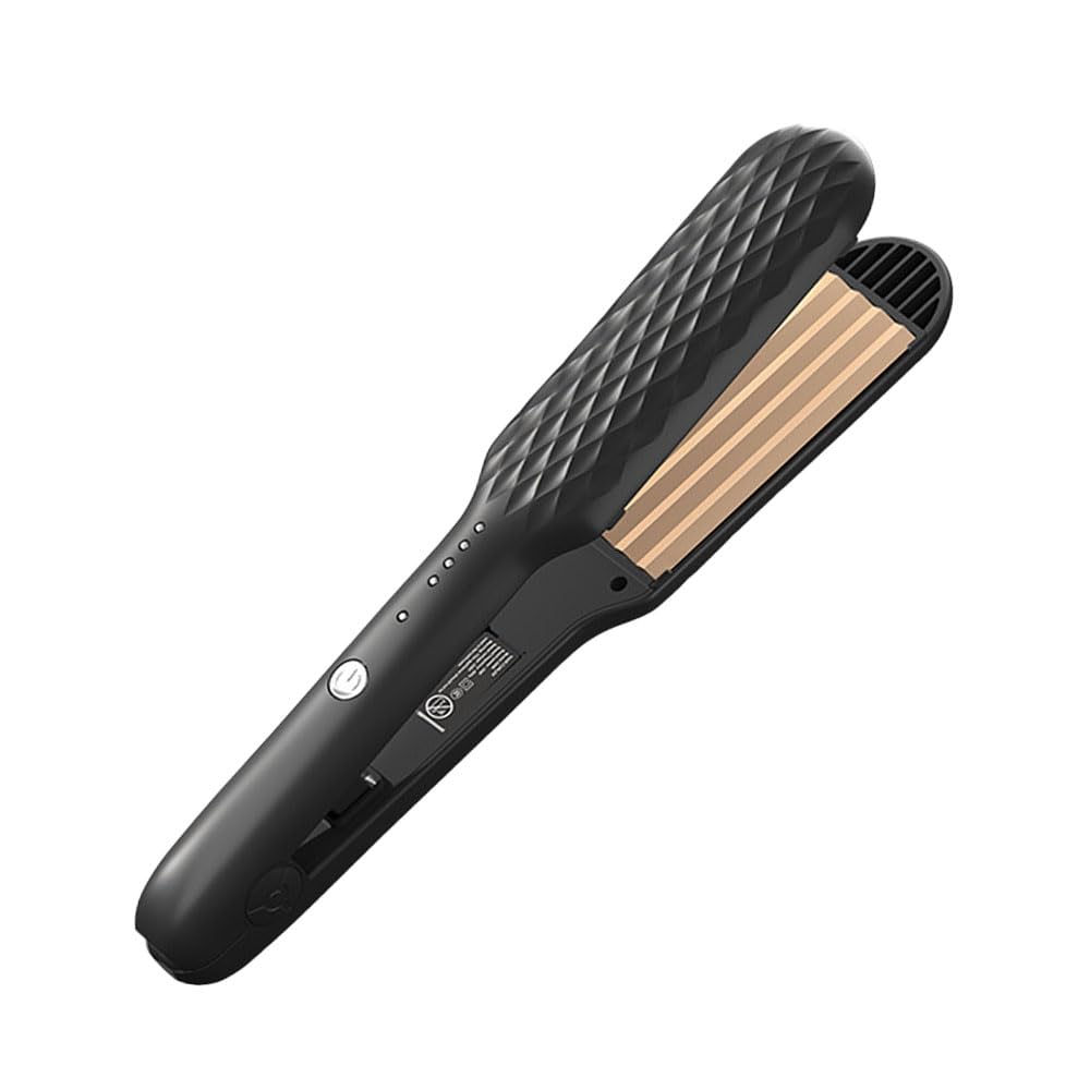 Fer a Gaufrer Les Cheveux, Gauffreur a Cheveux, 4 Température Réglable, Chauffage Rapide Gaufrier Cheveux pour Cheveux Longs, Courts, Donner Du Volume à Vos Cheveux