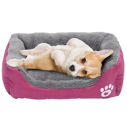 powerking Hundebett, wasserdichtes Haustier Mat Pad und Schlafkissen für Kitty Katze und kleine Hündchen, weich und waschbar (Rosa)