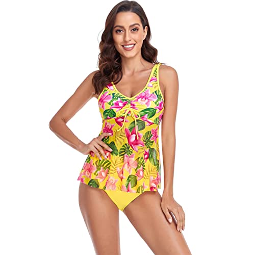 Girls Swimsuit Split Swimsuit Summer Fashion Print Tangini Hot Swimsuit Print Suit #TOP3