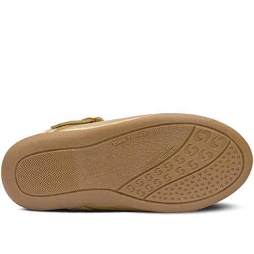 Sapatilha Sapatinho Menina Infantil Batizado Confort 02.201 (Dourado, br_footwear_size_system, toddl