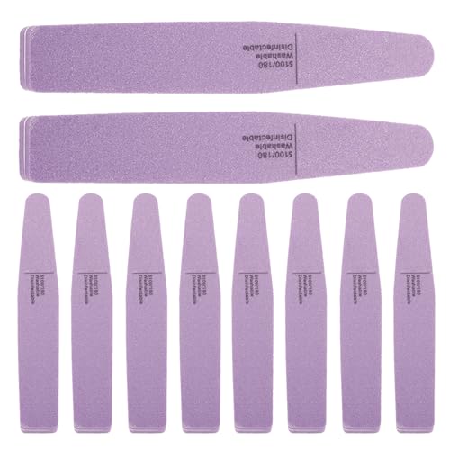 LOLIPPYY 10 piezas Bloques de Esponja para Uñas Limas Profesionales Manicura Doble Cara Lavables Pulidoras de Uñas para Modelado y Pulido Preciso Manos y Pies