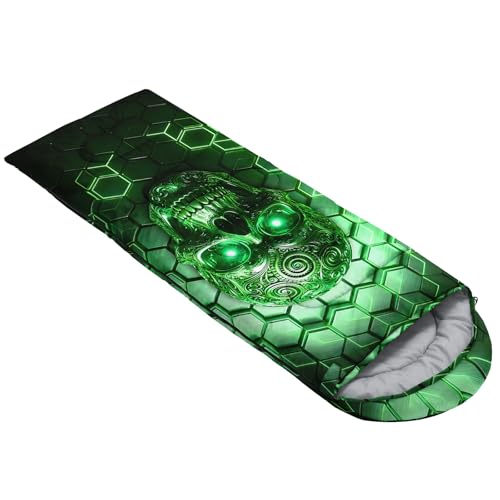 Image of QOOMO Ball Flower Camping Sleeping Bags,3 Season Warm & Cool Weather,Lightweight,Waterproof Sleeping Bags for Adults & Kids,Traveling,and Outdoors,Camping Gear Equipment