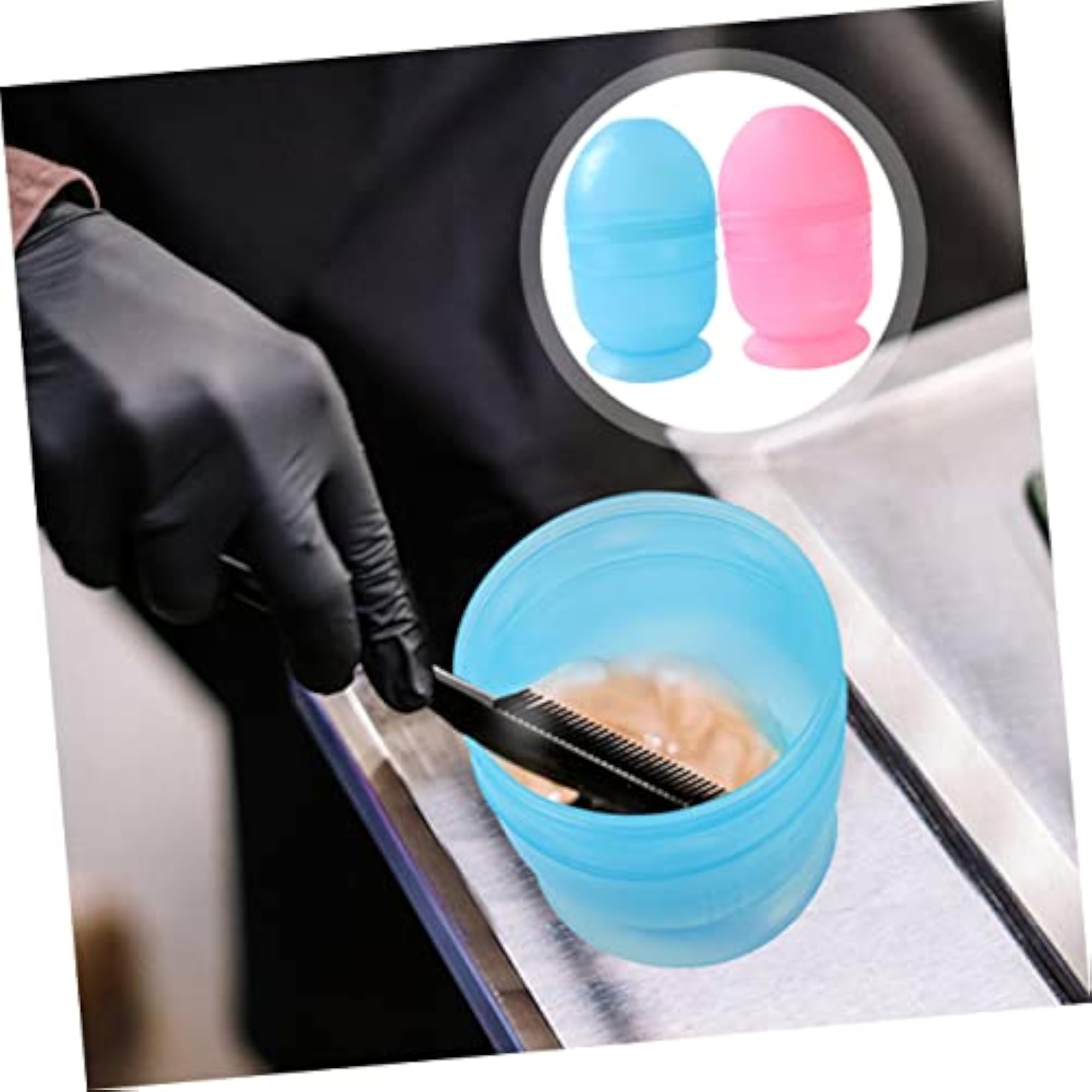 4pcs Hair Dye Mixing Bowls with Measuring Scale
