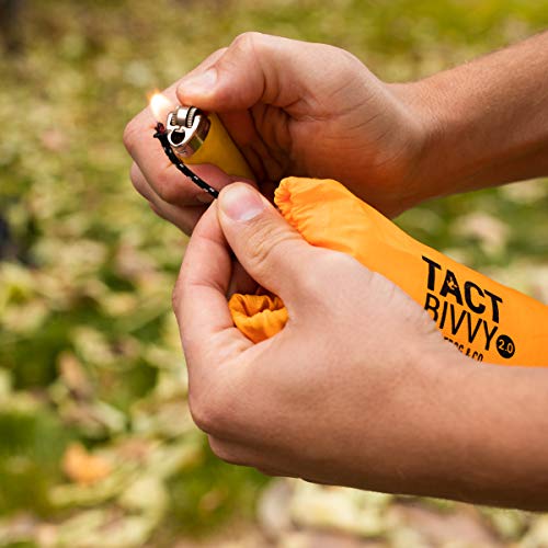 Survival Frog Tact Bivvy 2.0 Bolsa de Dormir de Emergencia Compacta, Ligera, Impermeable con Silbato y Mosquetón miniatura 6