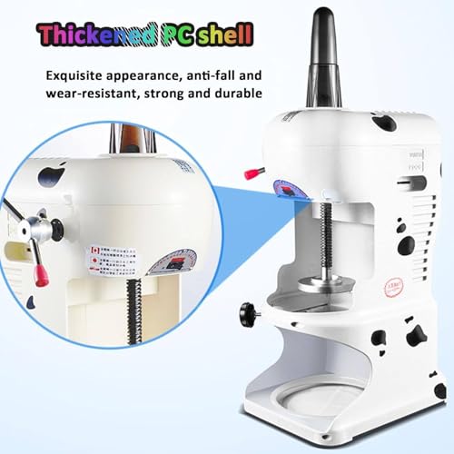 GBHJJ Elektrische EiswüRfelmaschine für Rasiertes EIS, 350 W, Kommerzieller, Leistungsstarker Crushed-Slush-Maker Und Schneekegelmaschine, für SupermäRkte, CaféS Und Restaurants,Red 4 GBHJJ Elektrische EiswüRfelmaschine für Rasiertes EIS, 350 W, Kommerzieller, Leistungsstarker Crushed-Slush-Maker Und Schneekegelmaschine, für SupermäRkte, CaféS Und Restaurants,Red