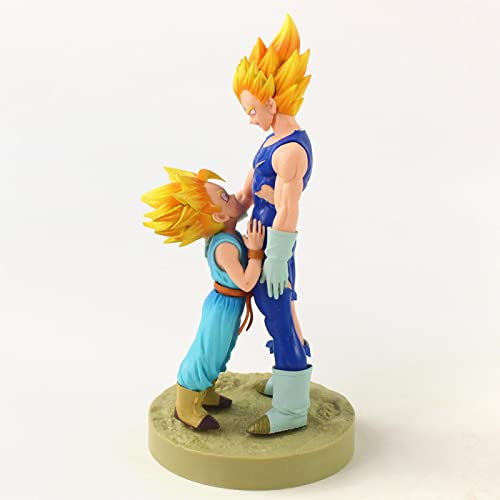 14-22Cm Dragon Ball Z Super Saiyan Vegeta Torankusu Trunks Father And Son Action Figure Pvc Model Dolls Collections Toys Gifts #TOP4