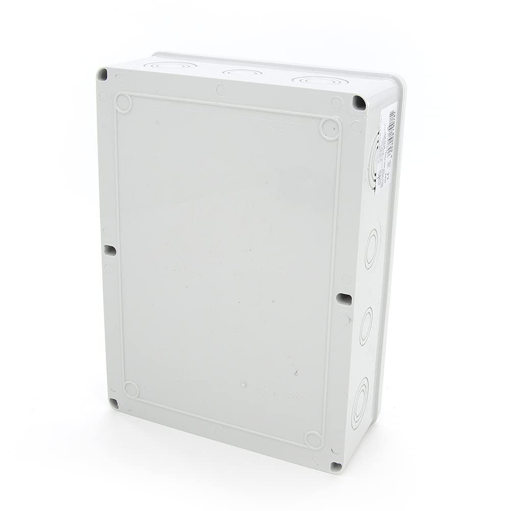 ELS Elektrotechnika Distributore di corrente da costruzione, 9 x 230 V, prese Schuko IP54, distributore a parete, pronto per il collegamento, per interni ed esterni, officine, fabbriche