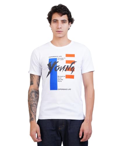 Image of Men's Super Combed Cotton Round Neck Half Sleeve T-Shirt | Soft Breathable Cotton Fabric | Stylish Comfortable Wearfor Men | Quality Regular Fit
