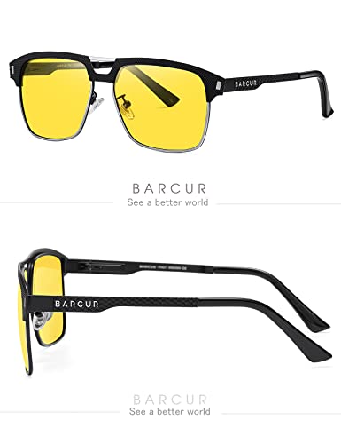 Design Men Night Vision Glasses Driving Glasses for Man Yellow Shades Eyewear With Box3