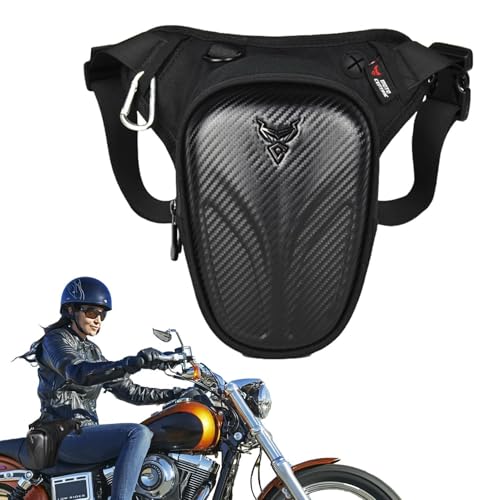 Jlkegfdf Riñonera para moto | Riñonera multifunción resistente al agua para ciclismo, senderismo, camping, pesca, viajes al aire libre, Modelo de fibra de carbono., Refer to description, Unisex