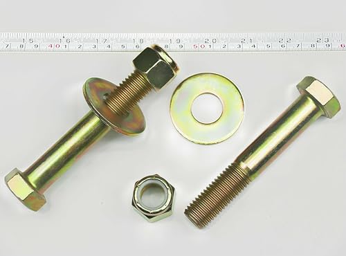 Image of 3 /4 inch x 4-1 /2 inch Hex Head Bolt by Color Galvanization with Nylon Lock nut and Large Size Washer Assortment Kit,Alloy Steel,Grade 8.(4pcs Pack). by Metalsuberg