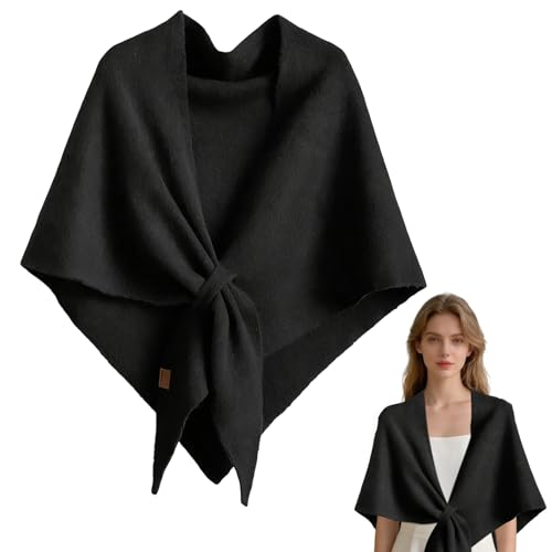 Pashmina Shawl Wraps Women Knitted Shawls and Wraps Cardigan Cape Wool Cashmere Shoulder Top Sweater Shawl Scarf forDailyWear