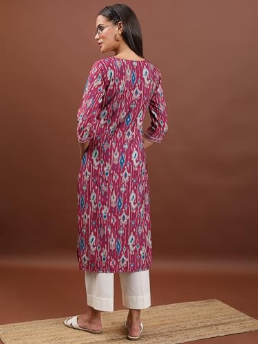 Image of Vishudh Women's Kurta | Regular Fit | Trendy Ethnic Top for Everyday Comfort